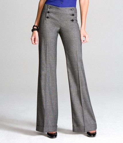 bol paça kumas pantolon blank