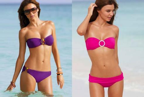 moda straplez bikiniler blank