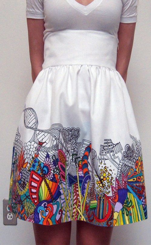 beyaz dese yazlık etek