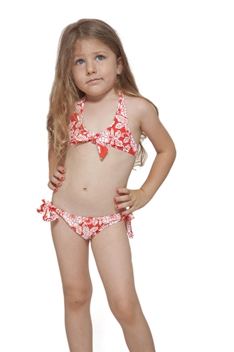 çiçekli kyo kız çocuk bikini