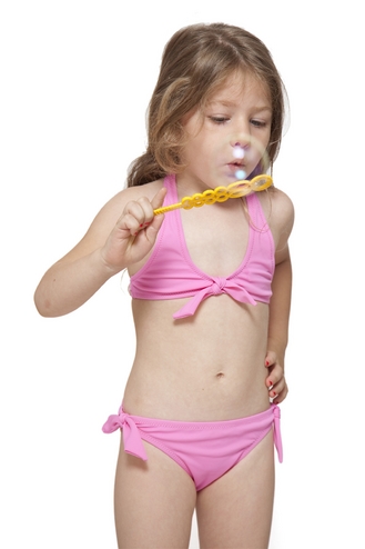 pembe kyo kız çocuk bikini