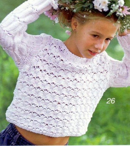 yazlık çocuk örgü kazak modeli blank