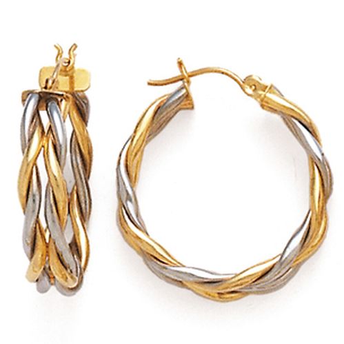 yeni trend altın burma küpe modeli blank