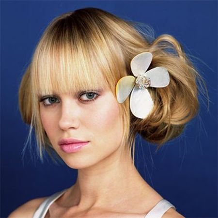 yandan topuz modeli blank